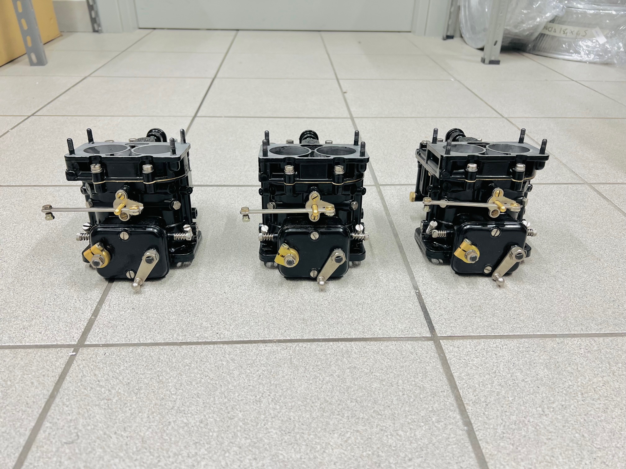 Three Weber 40 DCL 6 Carburetors
