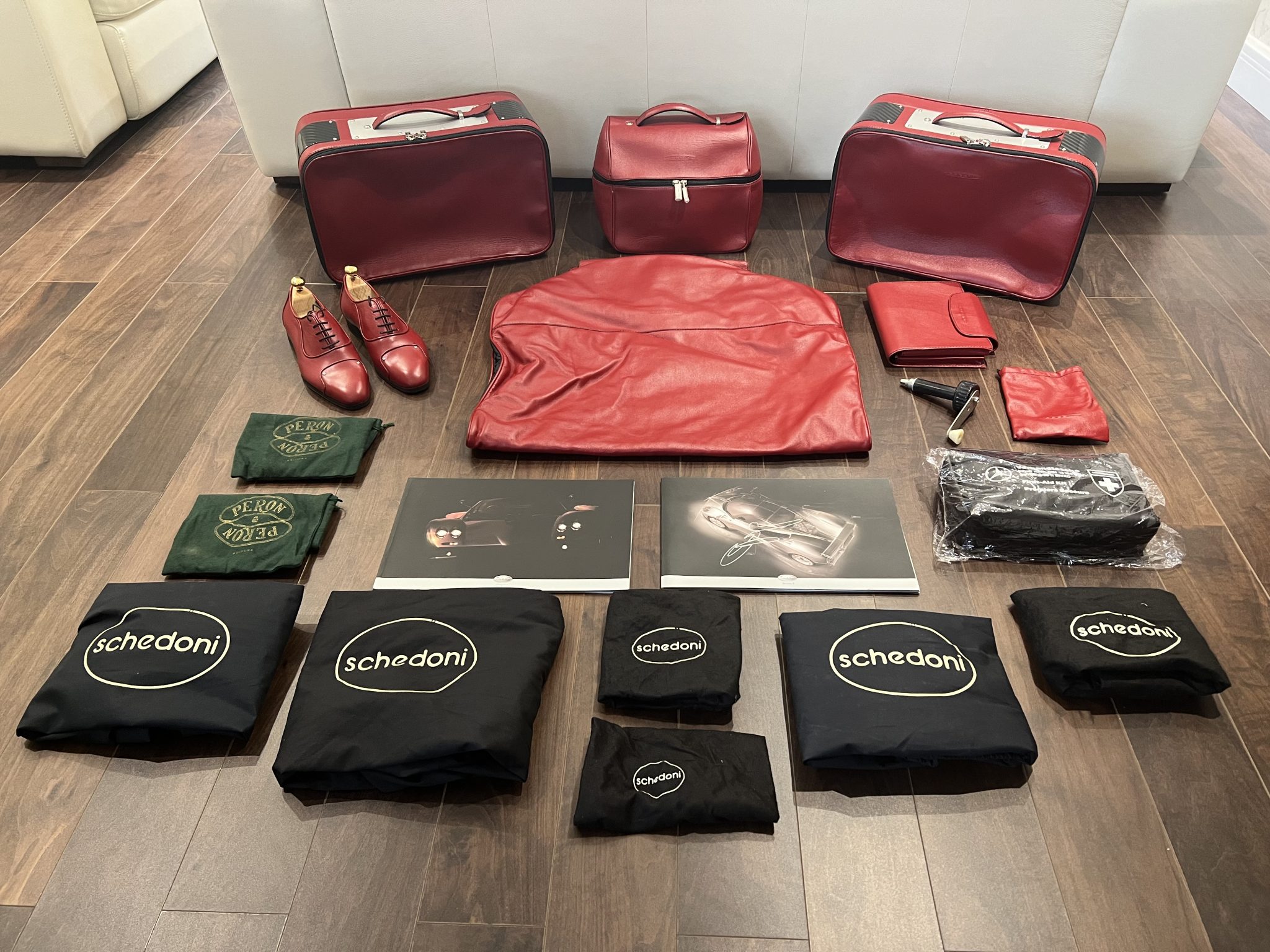 Pagani Zonda Literature, Accessories, and Luggage Set by Schedoni