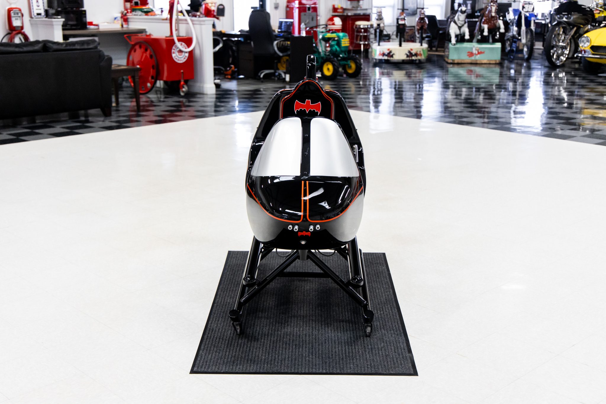 Batman-Themed 1980s Kiddie Amusement Helicopter Children’s Ride