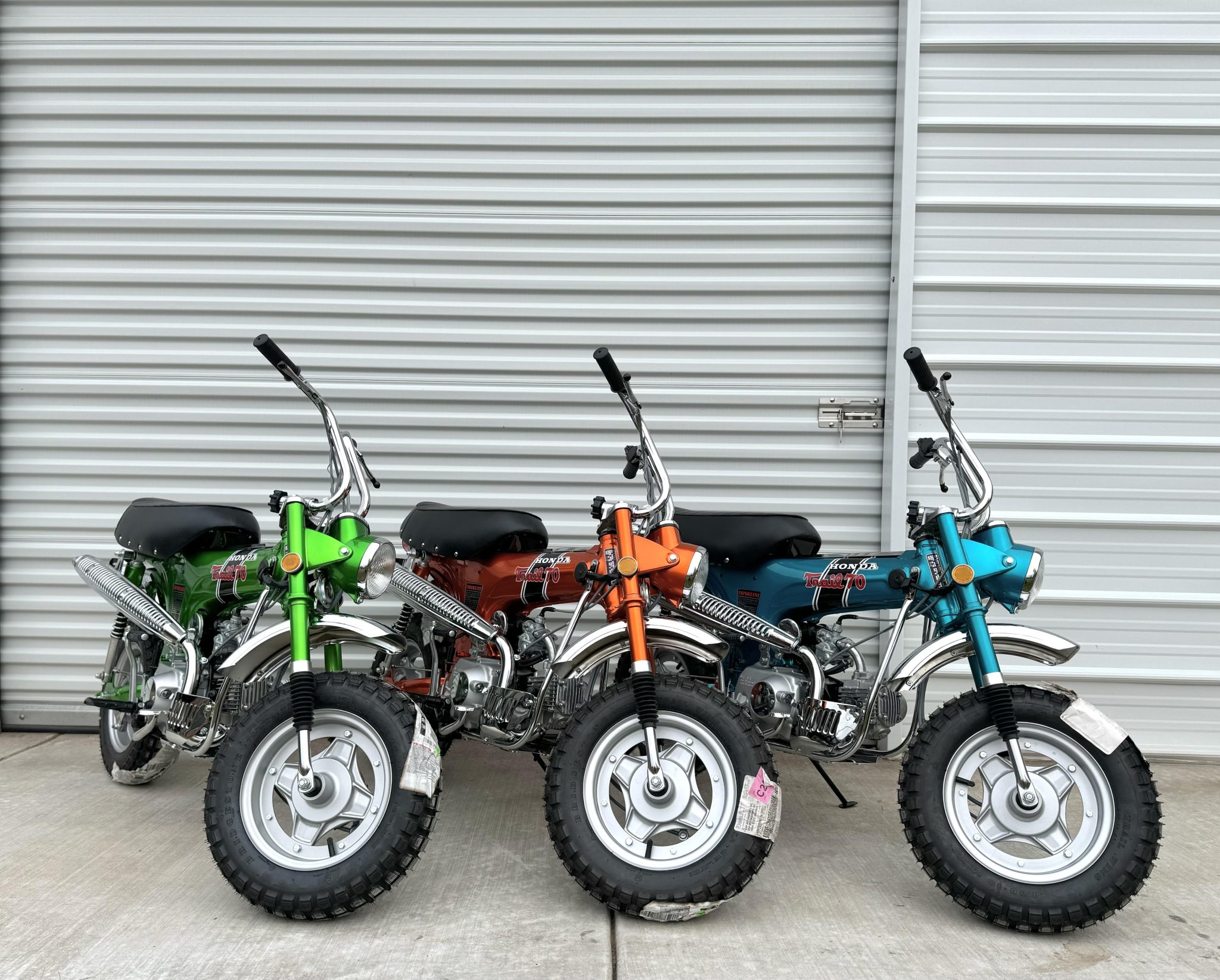 Trio of Honda CT70H Trails