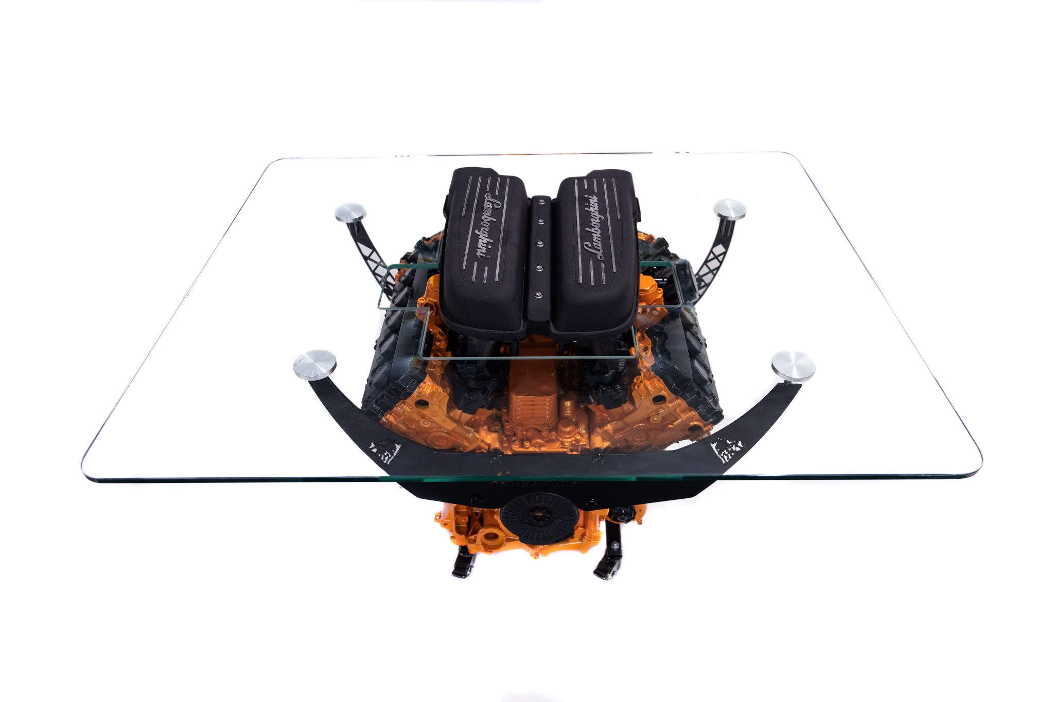 Lamborghini Huracan V10 Engine Table and Office Chair