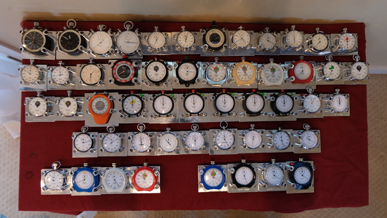 Collection of Vintage Chronometers, Timers, and Stopwatches