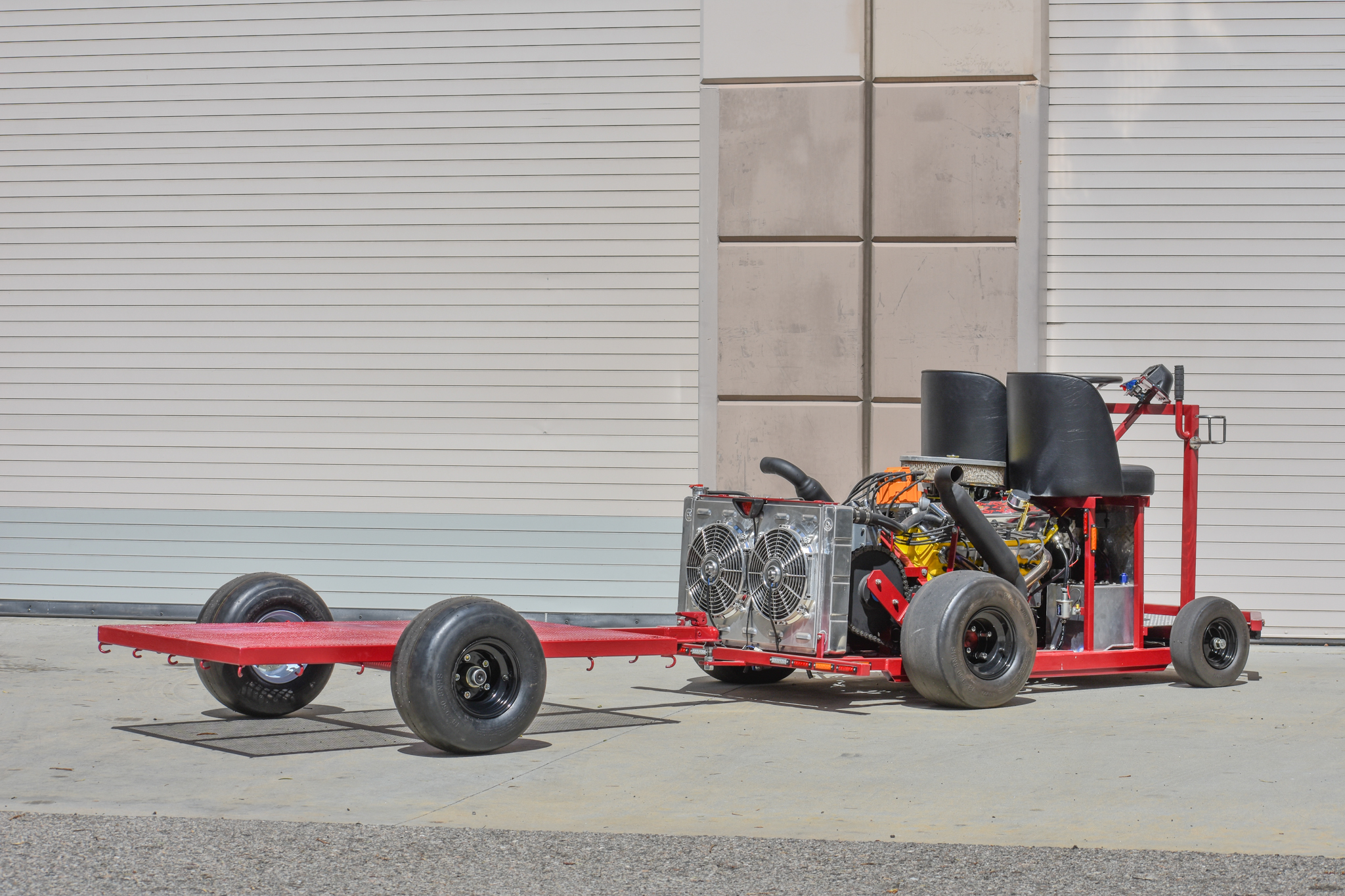 V8-Powered Custom Go-Kart with Trailer