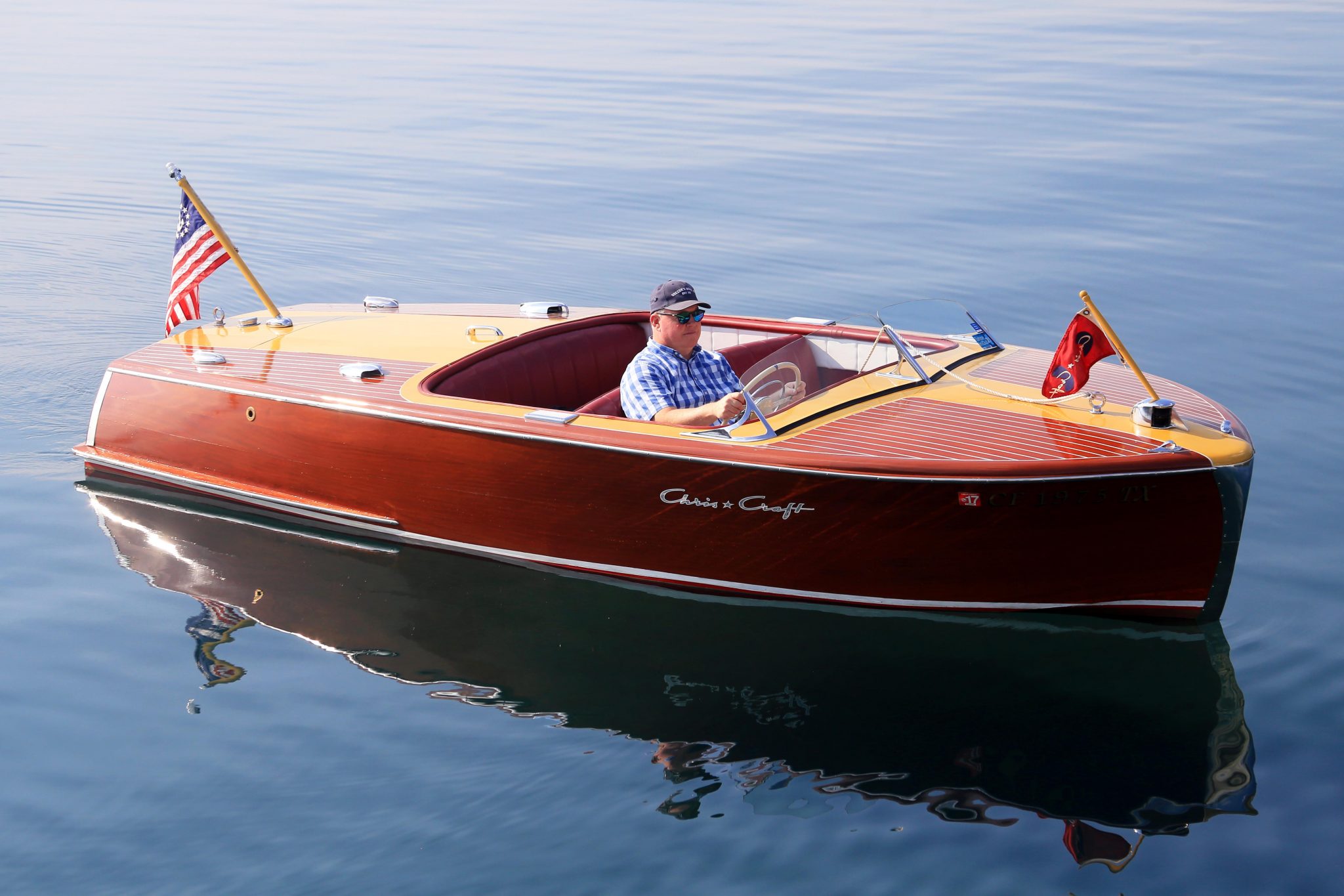 1951 Chris-Craft Riviera 18′ Runabout w/ Trailer 