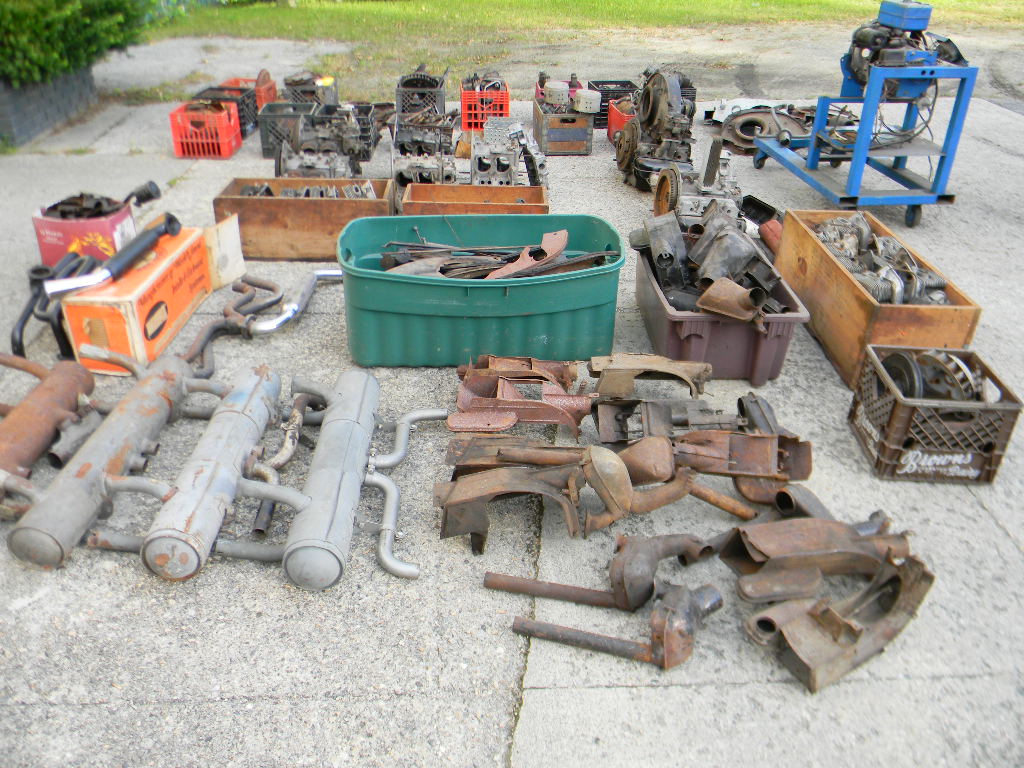 Collection of Porsche Parts & Memorabilia w/Cargo Trailer